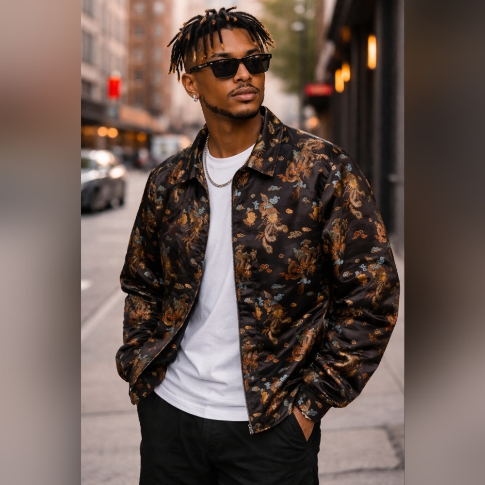 Urban Outfitters Chinese Dragon Bomber Jacket - Lunar New Year